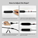 Tangle-free Adjustable Speed Jumping Rope